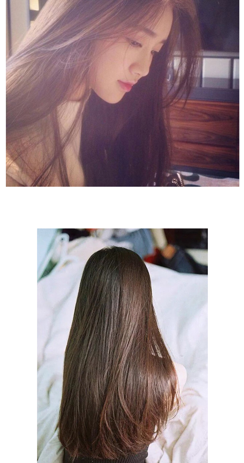 天美假发u型假发女长直发u型半头套中分隐形无痕自然蓬松网红长发