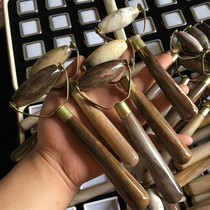 A selection of Burmese natural plants silicified tree Jade Silicified Wood pure hand-made health massage sticks natures gift