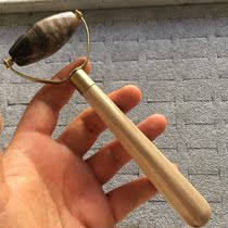 Special price Myanmar natural ice tree tree Jade handmade Health stick plant silicified wood jade massage stick
