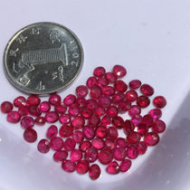 76 grains of Myanmar natural smear without burning high quality pigeon blood red stone egg noodles