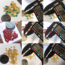 Fulay jewelry Myanmar natural A goods Old Pit Ice glass species colored jade egg surface inlaid with bare stone first hand