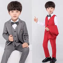 Special wedding ceremony Flower girl suit Vest suit Speech small host Child boy suit Formal red