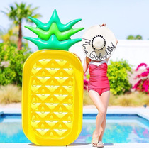Spot inflatable pineapple floating row pineapple floating row single floating bed double water floating bed swimming ring