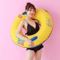 Manufacturer direct marketing inflatable swimming ring handle ABC shell swimming ring thickened adult water ring floating ring