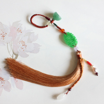 Dani original (happy from the heart)happy word dry jade handmade tassel buckle hanging womens bag hanging car hanging decoration