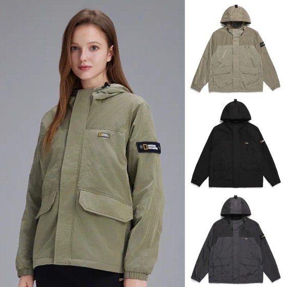 Super handsome! National Geographic ONCA structure multi-pocket nylon woven hooded charge jacket windproof jacket Super handsome! National Geographic ONCA structure multi-pocket nylon woven hooded charge jacket windproof jacket