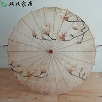 Ancient Umbrella Girls Hanfu Oil Paper Umbrella Ancient Style Children Oil Paper Umbrella Waterproof Chinese Style Classical Decorative Umbrella Ornament