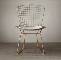 Dining chair wrought iron hollow office chair conference chair sofa chair sofa cafe lounge chair