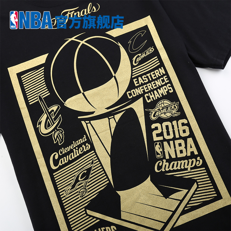 NBA 2016 骑士队总冠军 限量T恤男 运动休闲短袖 LWJS0177产品展示图4