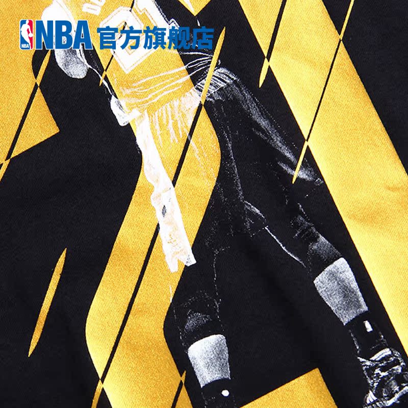 NBA 黑金系列 库里科比詹姆斯球星纪念T恤男篮球运动短袖LW0302AA产品展示图2