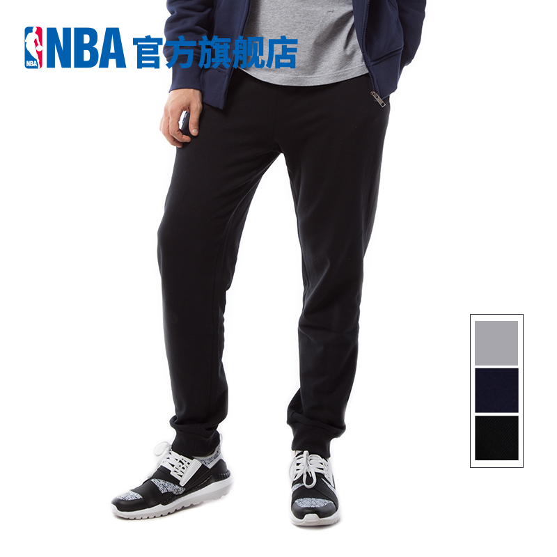 NBA Logoman系列 男士春秋款 时尚运动休闲长裤 裤子 WLTFK045产品展示图5