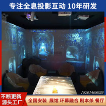 35d holographic projection hardware fusion software Ring Curtain Exhibition Hall Holographic Digital Pavilion Ground Wall Interactive Projector