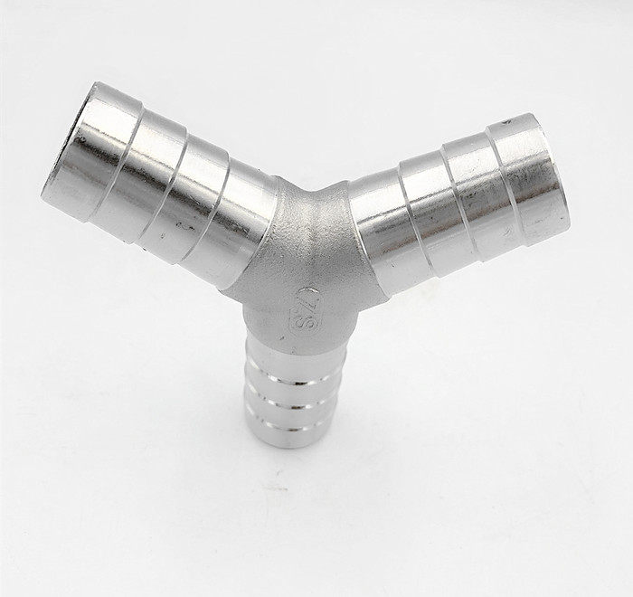304不锈钢y型宝塔软管三通皮管三通接头t型人字三通水管接头20 25