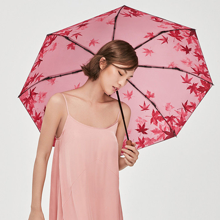 bananaunder蕉下防晒小黑伞折叠焦下晴雨伞女防紫外线太阳遮阳伞