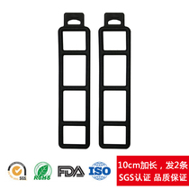 Driving recorder strap rearview mirror fixed silicone rubber rubber band buckle tie-up 3 times telescopic elasticity lengthened
