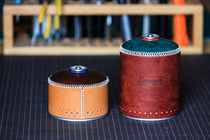 Play leather mourning x camping gas tank cover handmade brogue style retro gas tank cover personalized customization