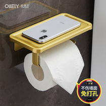 Sanitary Carton Toilet Household Wipe Hand Card Box Wall Hanging Creative Tissue Tissue Box bathroom Nordic gold