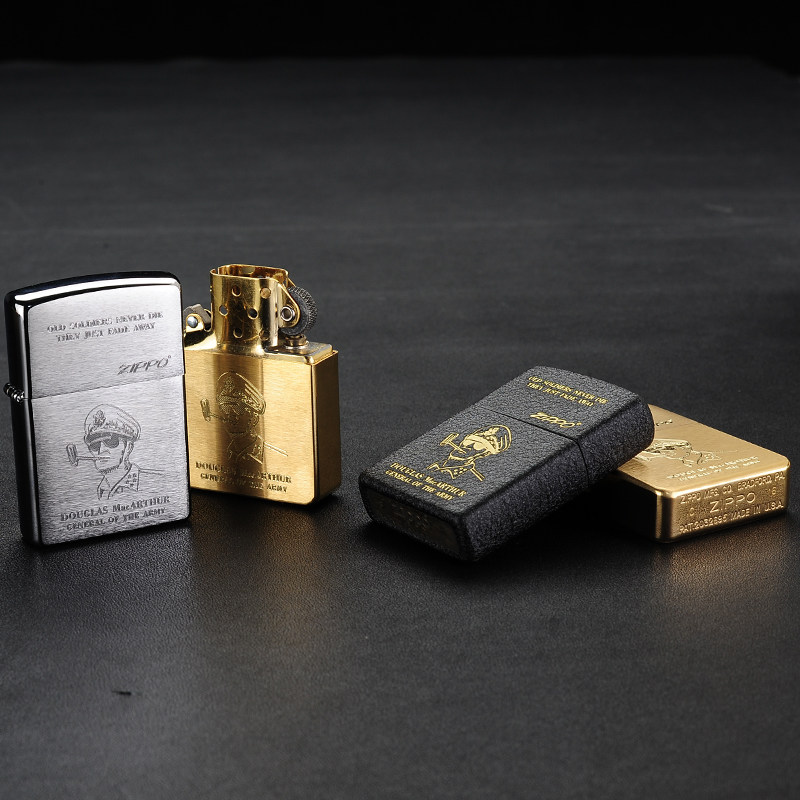 芝宝打火机zippo正版1941b二战复刻将军麦克阿瑟刻字原装正品zppo