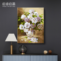 Self Oil Self Painting Digital Oil Painting DIY Hand Painted Living Room Bedroom Landscape Decor Painting Floral Hand Oil Color Fill Painting