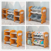 Childrens toy cabinet storage rack kindergarten plastic finishing cartoon locker multifunctional toy placement rack bookshelf