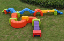 Kindergarten sports physical fitness combination childrens colorful balance beam sensory training equipment sensory training toy equipment