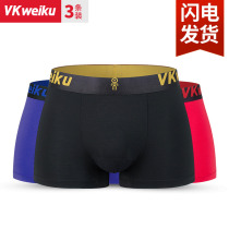 VKWEIKU incognito underwear mens flat pants Modal flat pants sports antibacterial bottom pants head mens ice silk sense