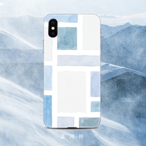 (South Mountain Institute) ins original Zum Malone blue windbell sea blue green fresh iphone shell Nordic art perfume