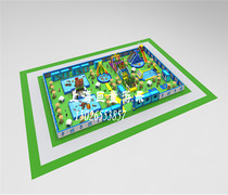 Outdoor large-scale mobile inflatable water park Water break through amusement equipment bracket pool slide combination