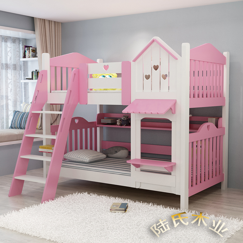 Buy Children's bed wooden bed kids high and low beds doubledecker