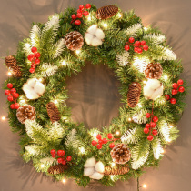 40 45cm Christmas Wreath 50cm Christmas Decorations Christmas Tree Wreath diy hanging decoration Door hanging 80CM