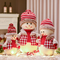 Christmas snowman Cute doll doll Muppet toy Holiday decorations Props Window decoration Christmas tree ornaments