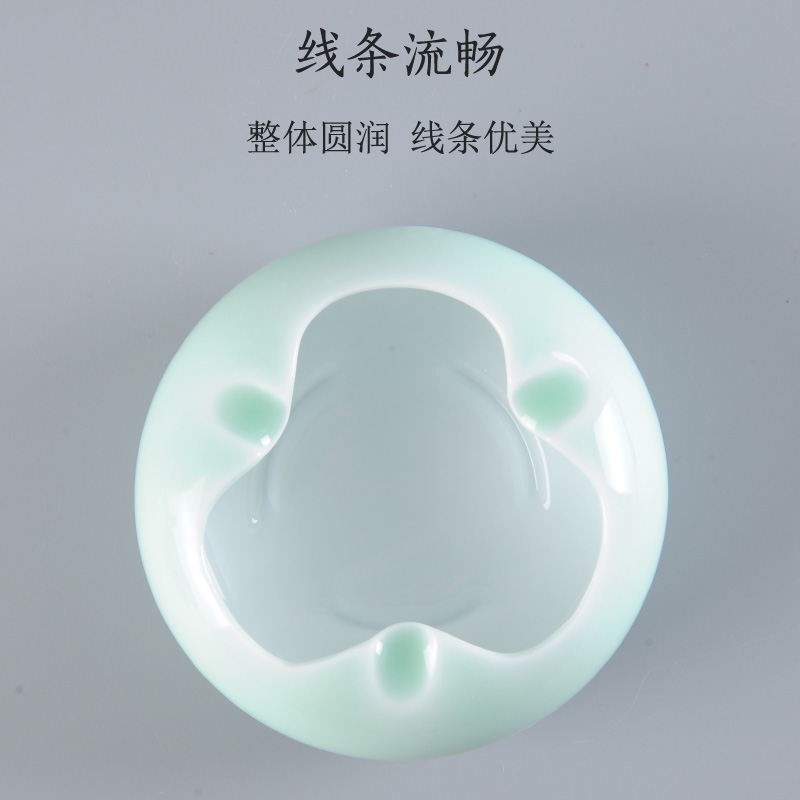 Fashion creative ashtray ceramic ashtray celadon contracted sitting room tea table bedroom home decoration office furnishing articles