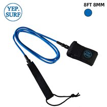 Yep Surf surfboard safety rope Foot rope Water skiing board traction foot rope Multi-color selection 8 feet 8mm surfing straight rope