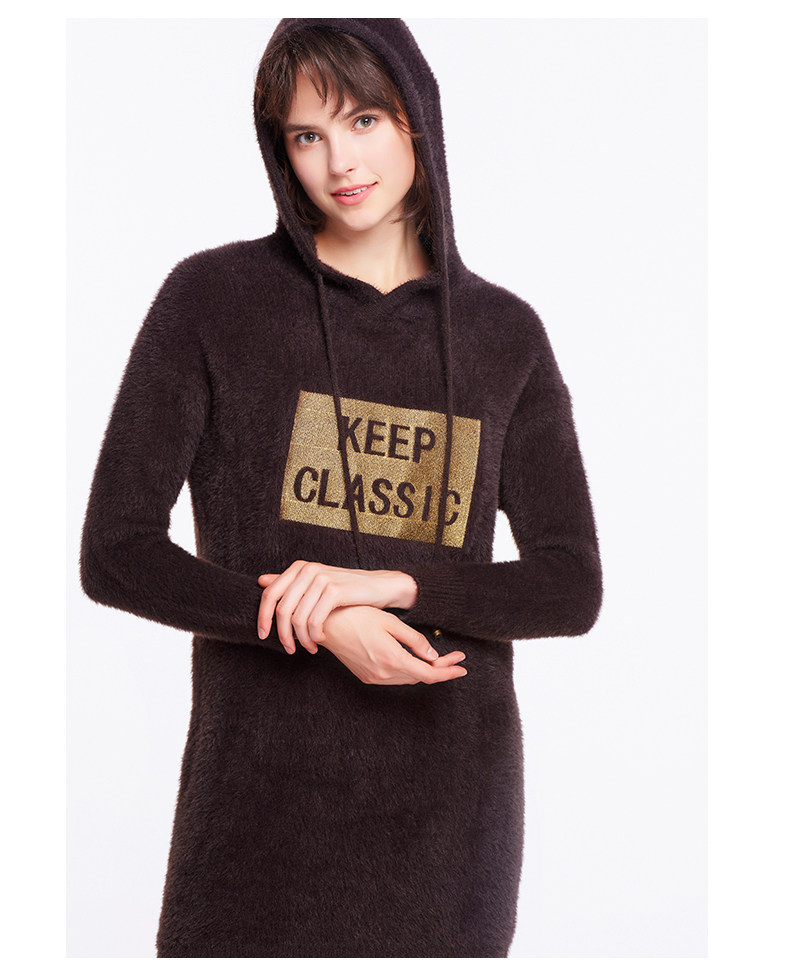 cachecache卫衣连衣裙时尚秋装2017新款韩版百搭女少女bf女装chic_7折