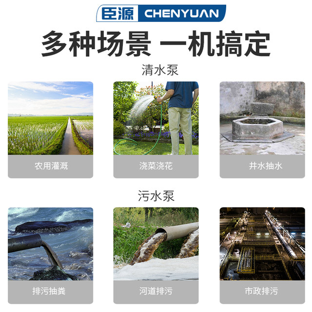 ປັ໊ມ submersible Chenyuan 220V ຄົວເຮືອນຂະຫນາດນ້ອຍສະແຕນເລດດີນ້ໍາຍົກສູງ pump ການກະສິກໍາຊົນລະປະທານ pump sewage
