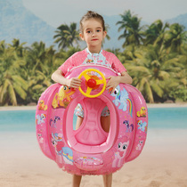 Thickened childrens swimming ring 2 baby seat circle 3 infant underarm circle floating ring 4 girls inflatable life jacket 1-6 years old