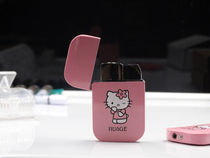 Pink cute KT cute cat lighter windproof thin electronic inflatable lady cartoon gift