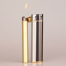 Mens and womens personalized gift ice paint candy color cigarette smoke shape mini metal creative grinding wheel inflatable lighter