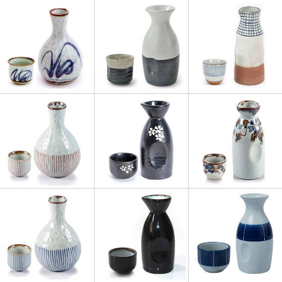 Three-point yaki Japanese wine utensil black sake pot set Japanese style retro ceramic wine glass Japanese food wine pot
Three-point yaki Japanese wine utensil black sake pot set Japanese style retro ceramic wine glass Japanese food wine pot