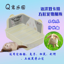 Danyo toilet double buckle fixed with anti-hatchback toilet rabbit dragon cat guinea pig and squirrel bedpan pet toilet