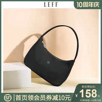 LEFF Leif black baguette 2021 New French underarm bag female senior sense niche cross-body shoulder bag