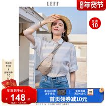 LEFF Leif canvas chest bag 2021 new advanced sense mobile phone running bag women tide ins running crossbody bag
