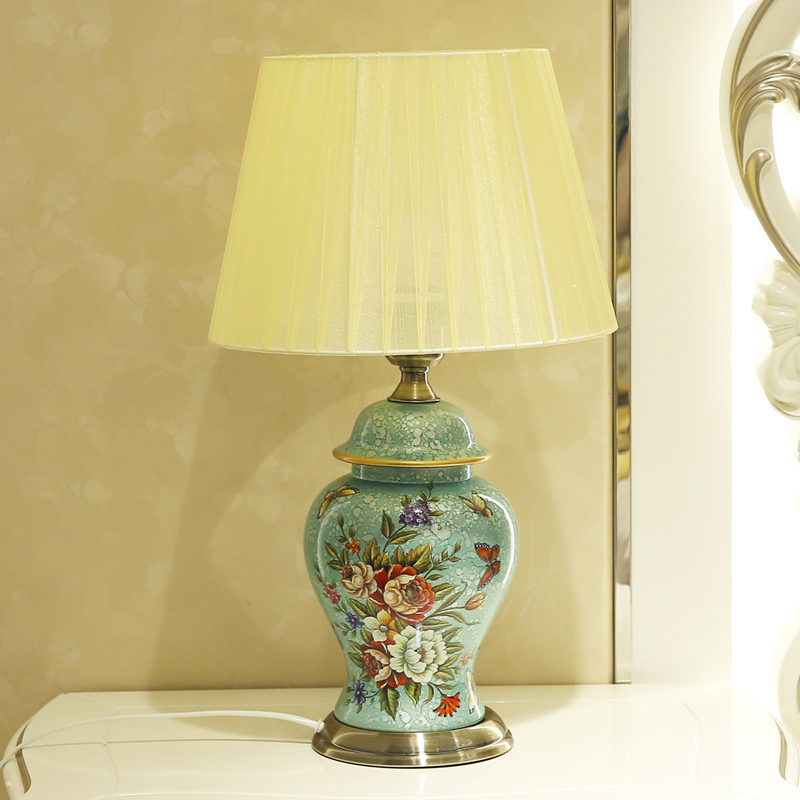 European furnishing articles between example ceramic desk lamp restoring ancient ways American household soft adornment bedroom housewarming gift