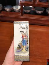 Quad Kiln Powder Color Figure Square Inlaid Tea Tea Tea Tea (HuaYixuan Ceramic Art)