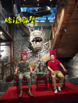 Dragon sculpture glass fiber reinforced plastic imitation copper dragon spray faucet dragon wall sculpture small dragon over the river sculpture hot pot point ornaments