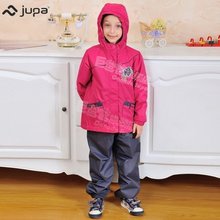 加拿大jupa巨爸爸冲锋衣裤套装女童滑雪服儿童薄款春款套装保暖