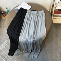 2021 summer new high-waisted modal leggings hanging radish pants women loose harem pants long pants thin section