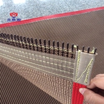 Supply Teflon high temperature mesh drying conveyor belt various sizes of mesh anti-stick mesh belt