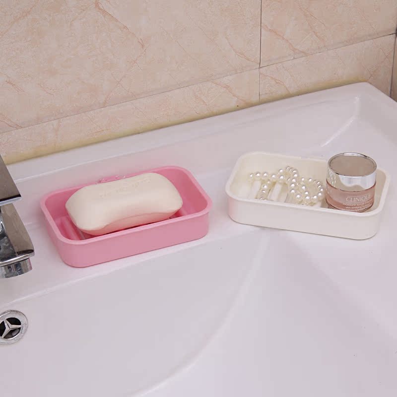 新型无痕贴时尚创意吸壁强力吸盘式沥水香皂肥皂盒香皂架置物架产品展示图5