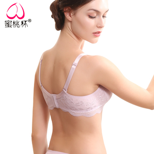 真丝胸罩无钢圈聚拢性感收副乳无痕睡眠运动内衣女蕾丝文胸薄款